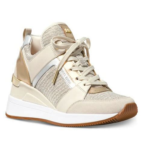 michael kors sneaker weiß gold|zappos michael kors sneakers.